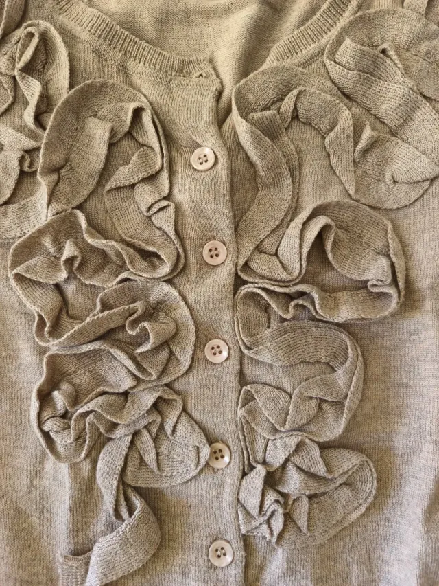 Chaqueta EVA ROSA Tostado Flores Talla M