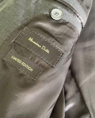 Traje Massimo Dutti Gris Marengo Punta de Lanza