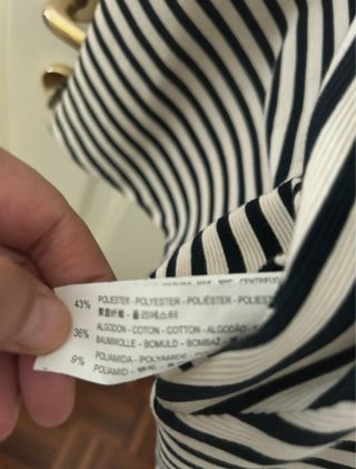 Vestito a righe bianco e nero