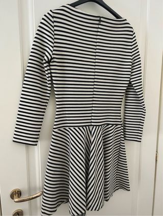 Vestito a righe bianco e nero