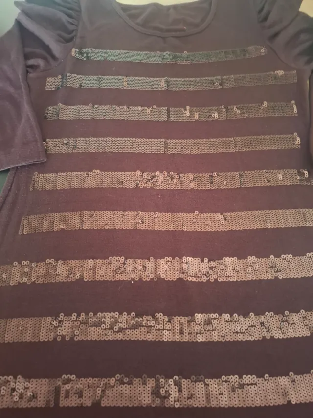 Vestido de punto con lentejuelas