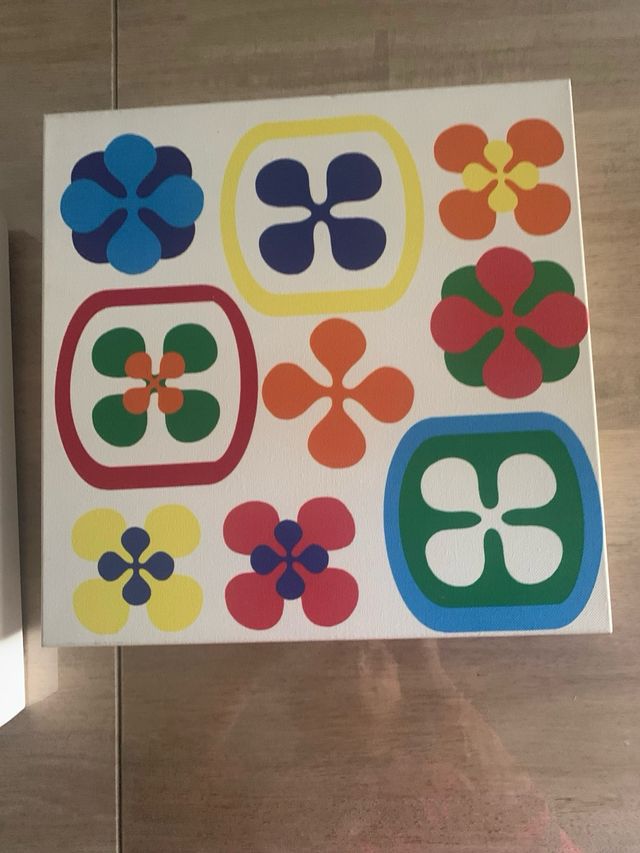 2 tele Tréboles Multicolor 35x35/unità