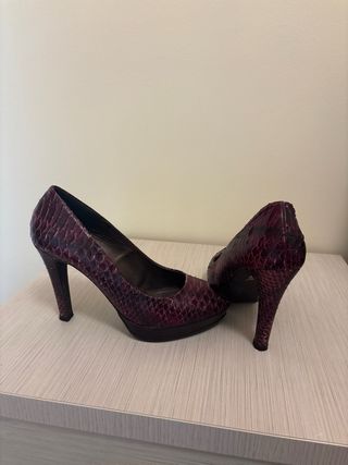 Tacones Pedro Miralles Piel Serpiente Talla 40