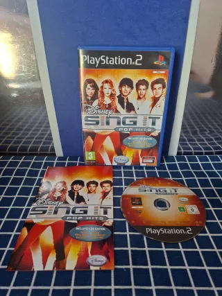 PS2 DISNEY SINGSTAR POP HITS ORIGINAL COMPLETO
