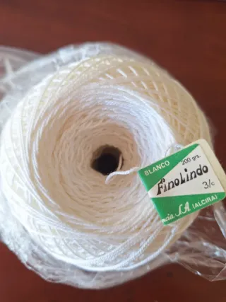 Hilo Finolindo Blanco 200gr cada bobina/ovillo