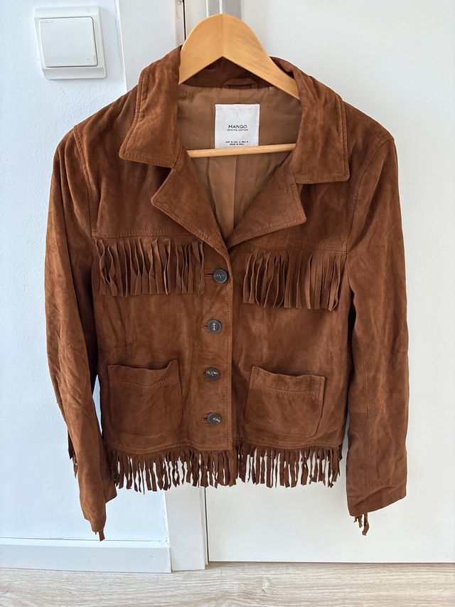 Chaqueta Mango Cuero auténtico Talla S