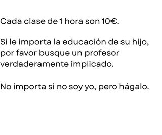 ¿ESTA BUSCANDO UN PROFESOR PARTICULAR?