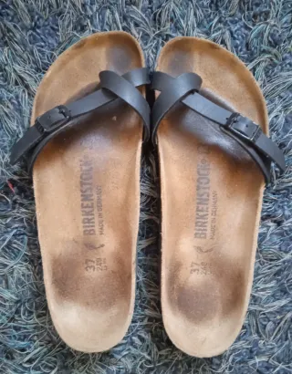 Sandali Birkenstock Piazza Nere Tg 37