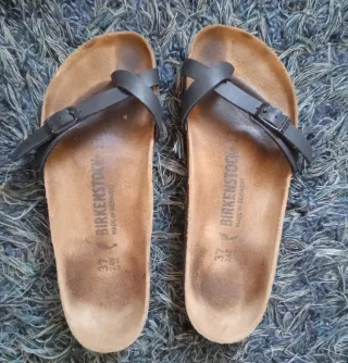 Sandali Birkenstock Piazza Nere Tg 37