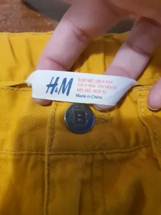 Pantalón de vestir amarillo