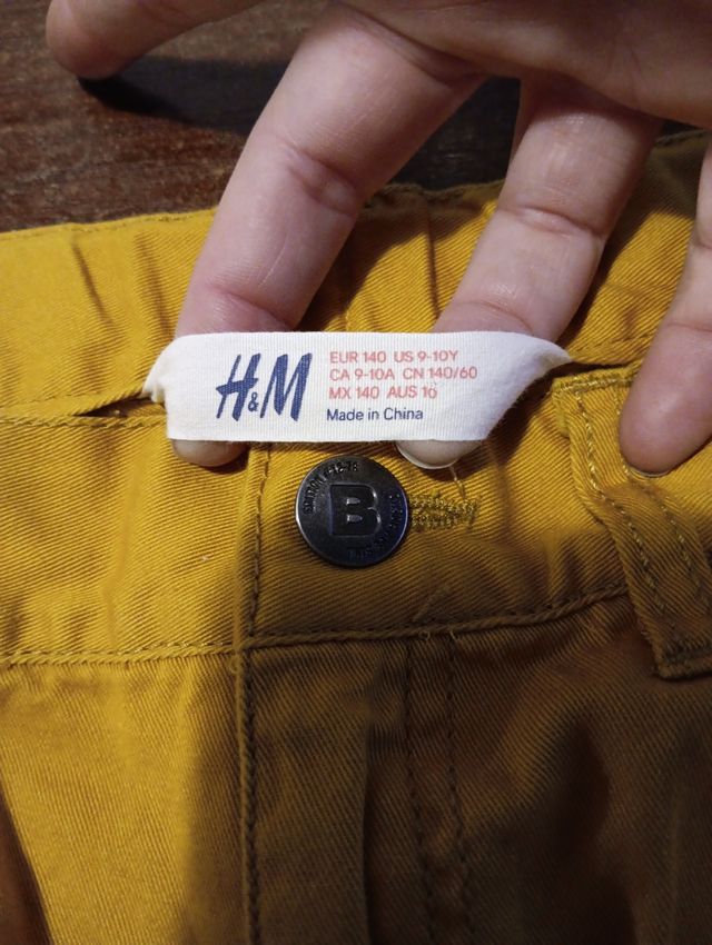 Pantalón de vestir amarillo