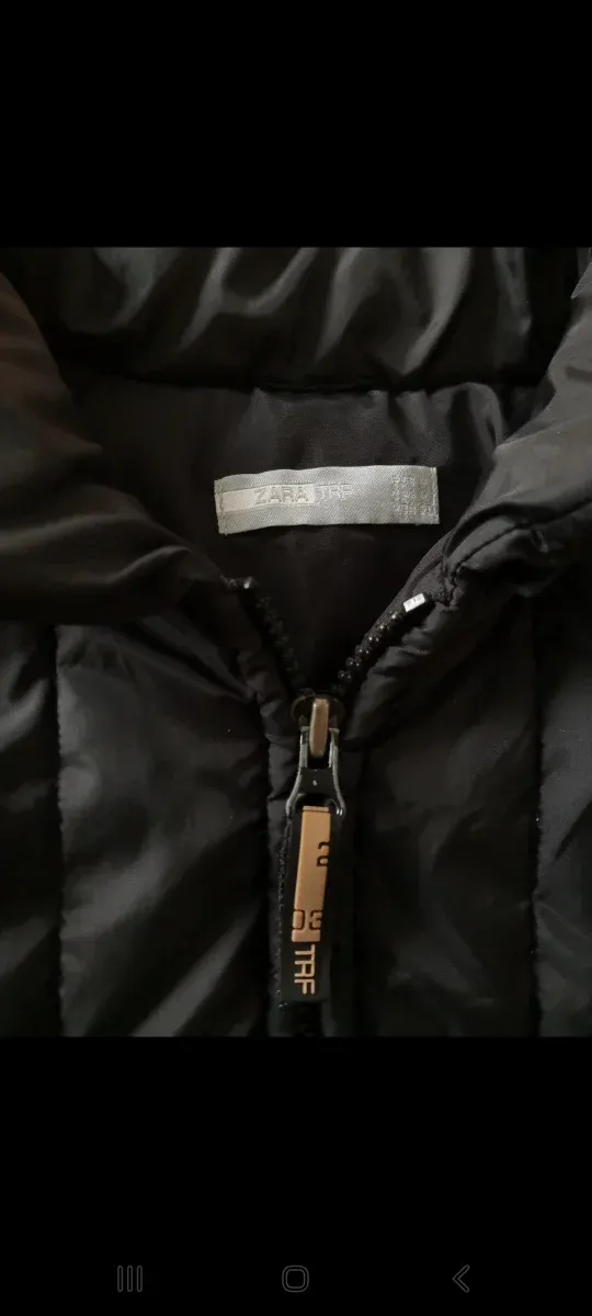 Chaqueta acolchada Zara negra