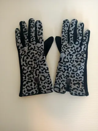 Guanti donna fantasia leopardata