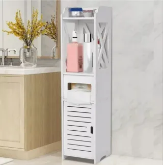 Mobiletto bagno anti-umidità bianco