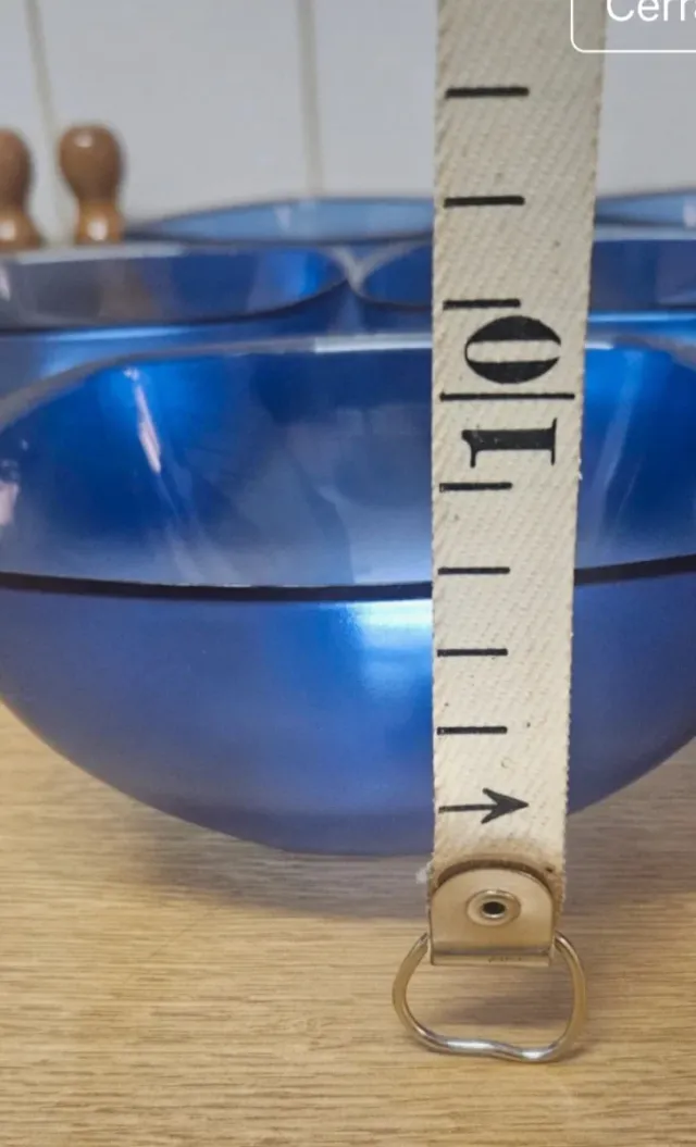 Set 7 Boles Plástico Azul