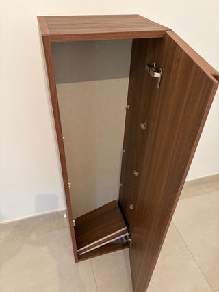 Colonna bagno sospesa legno rovere