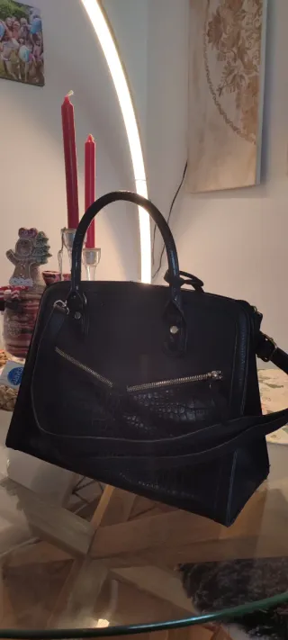 Bolso polipiel negro a estrenar