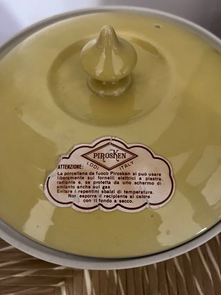 Set 2 Pirofile ceramica Gialla