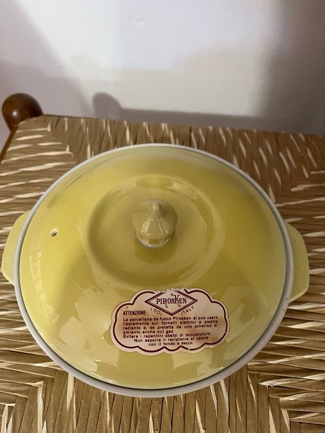 Set 2 Pirofile ceramica Gialla