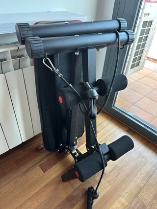 Banco de pesas en perfecto estado.