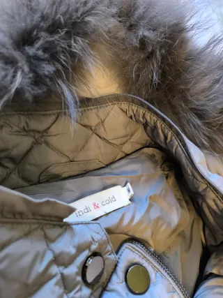 Abrigo Indi&Cold gris mujer