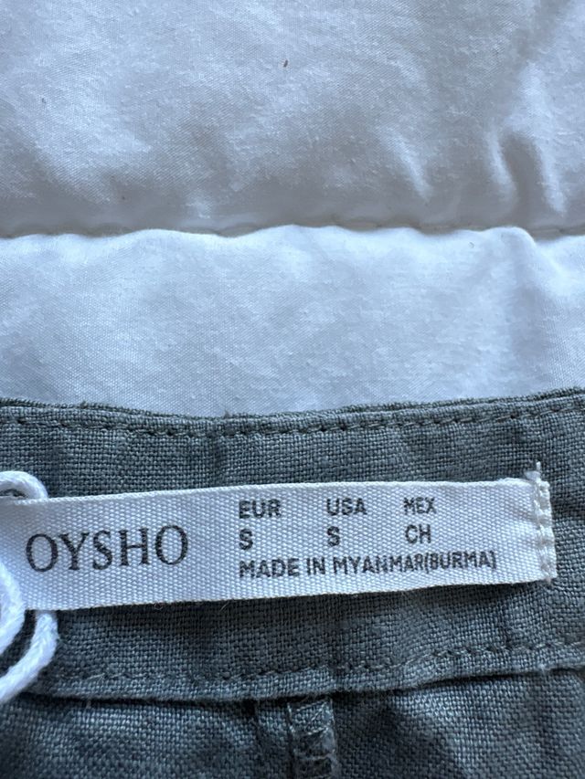 Peto Oysho gris/verde Talla S