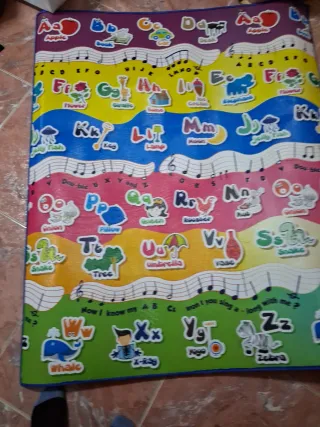 Alfombra infantil abecedario y números