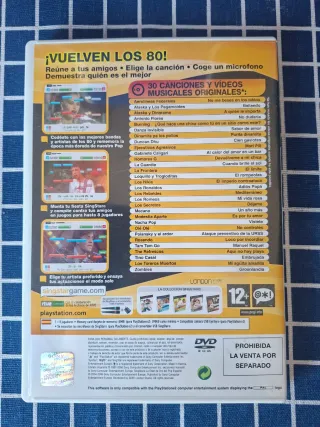 PS2 SINGSTAR LA EDAD DE ORO DEL POP ESPAÑOL 80'S