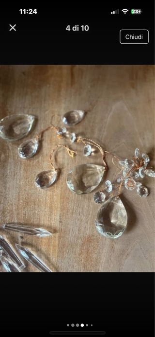 Cristalli in vetro per lampadari