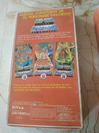 Películas VHS He-Man y los Masters del Universo