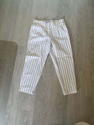 Blazer Lefties Rayas Blanco Talla L