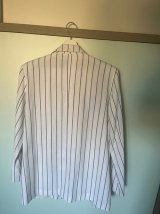 Blazer Lefties Rayas Blanco Talla L
