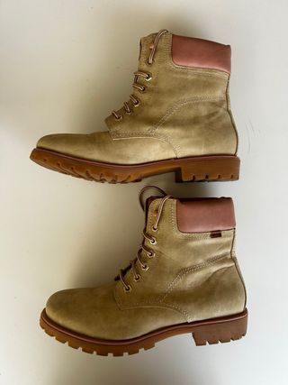 Botas Mustang Beige y Rosa Mujer