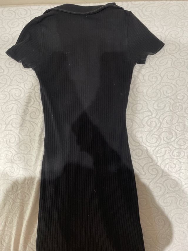 Vestido negro ajustado Divided Talla S