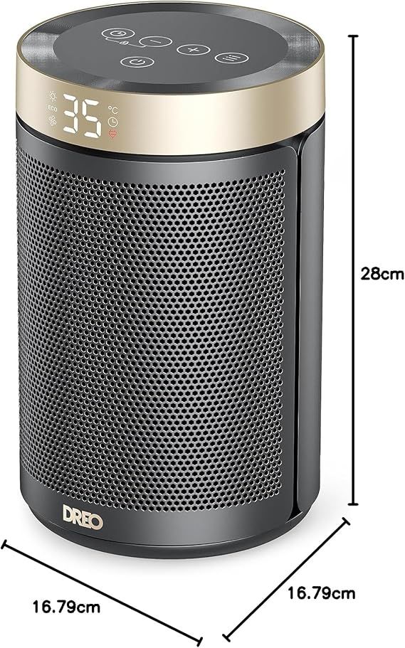 Calefactor DREO DR-HSH006 Negro/Dorado