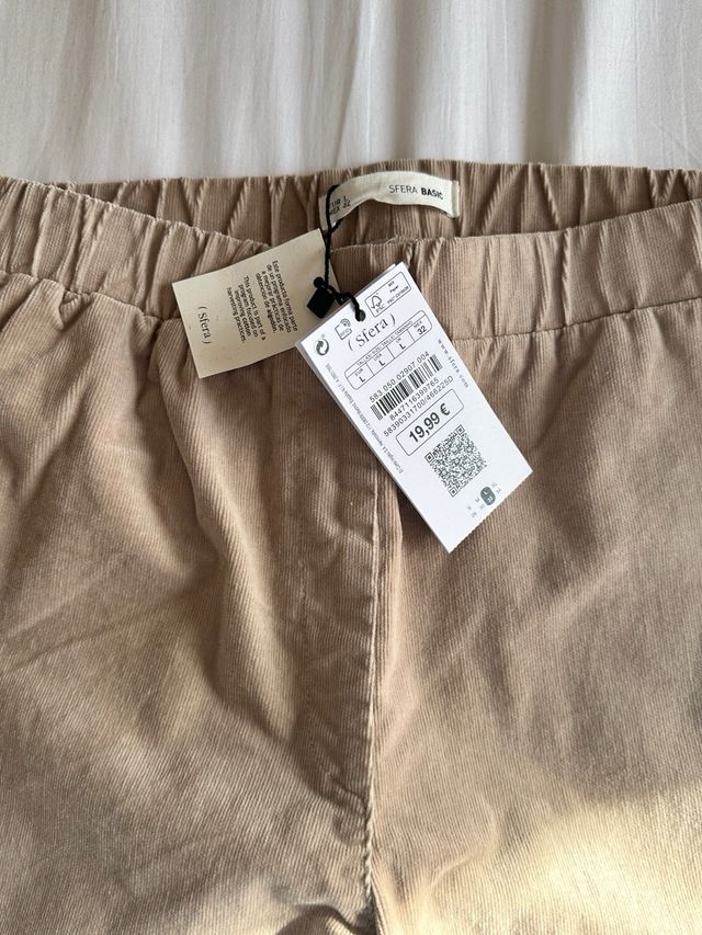 Pantalón micropana beige