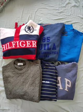 Lote Ropa Hombre Marcas originales: Tommy, Gap...