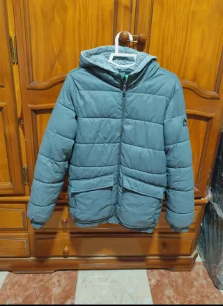 Chaqueta polar Benetton mujer gris