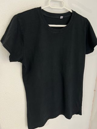 Camiseta JHK Negra M Manga Corta