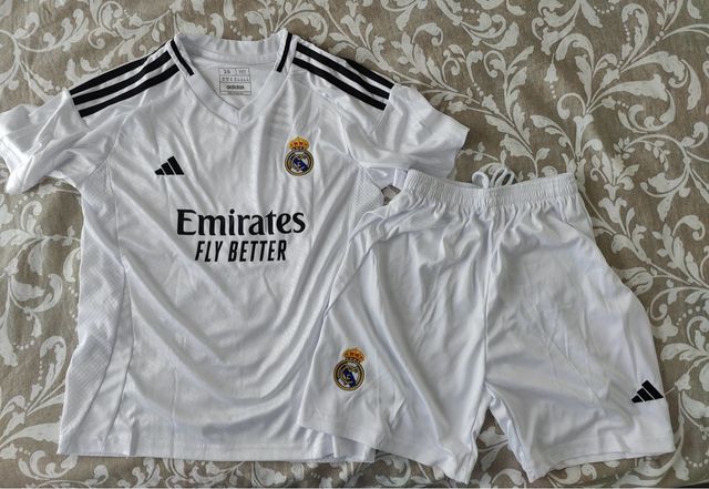 Equipación Real Madrid niño blanca