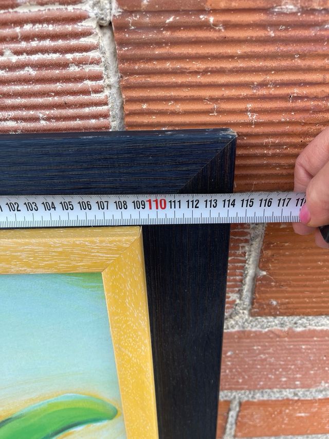 Precioso cuadro de flores amarillas y verdes