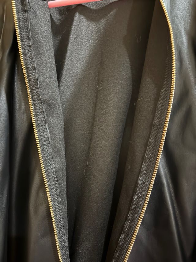 Bomber polipiel negra talla grande