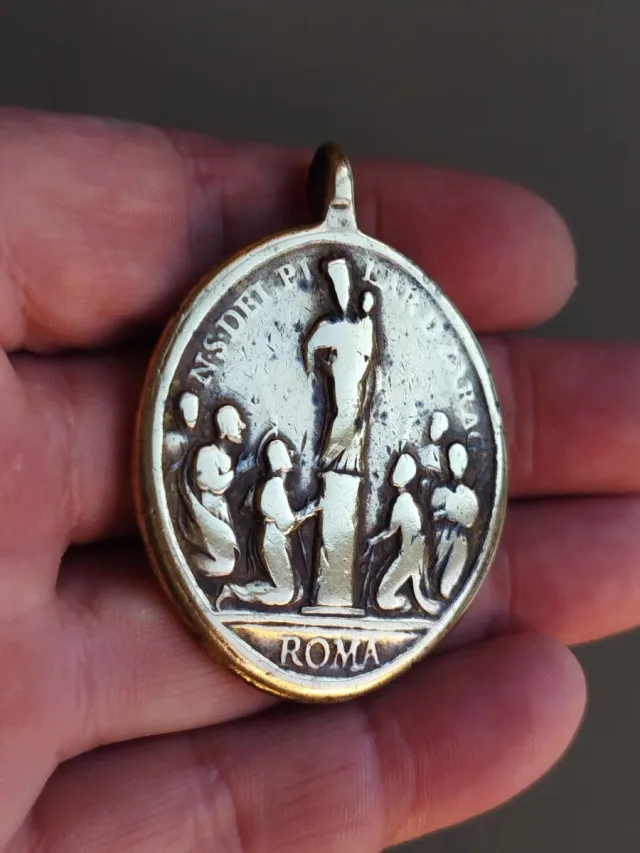 Medalla Religiosa del pilar s. XVII/XVIII