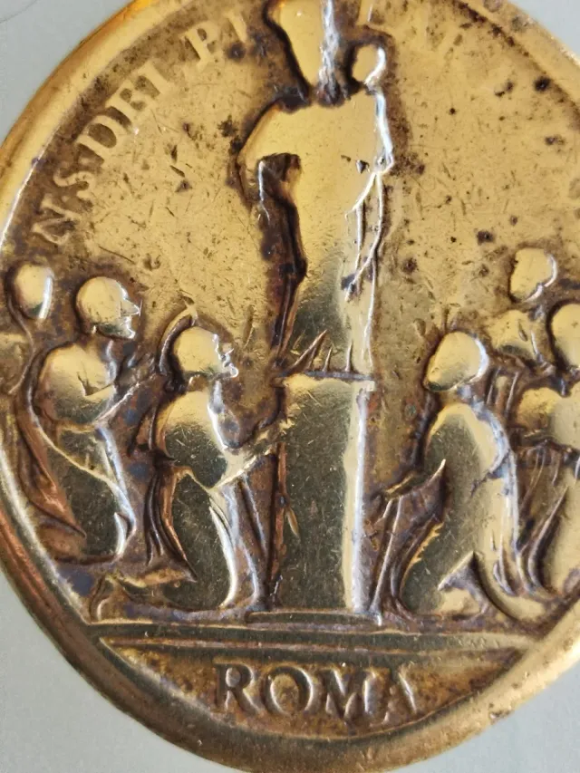 Medalla Religiosa del pilar s. XVII/XVIII