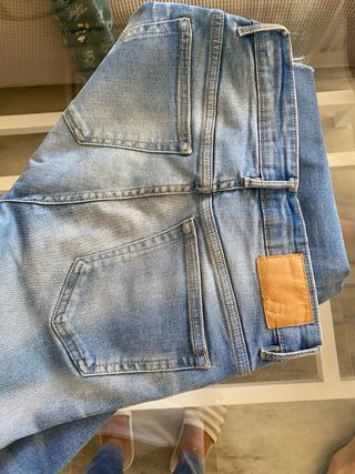 Pantalón vaquero Mango azul skinny