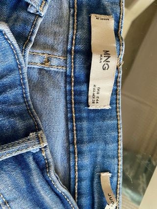 Pantalón vaquero Mango azul skinny