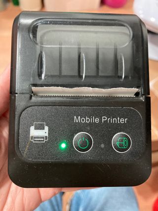 Impresora de Recibos Móvil Negra