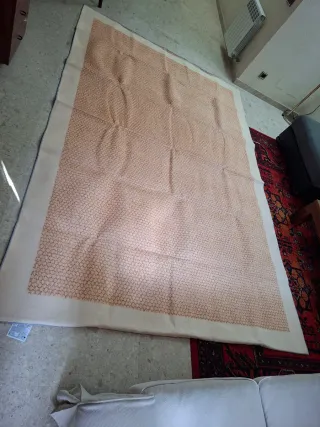 2 Tappeti Beige/Rosso 200x300cm + 40x60cm