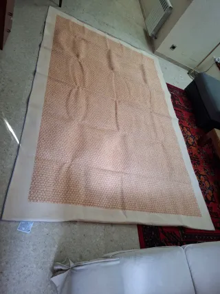 2 Tappeti Beige/Rosso 200x300cm + 40x60cm