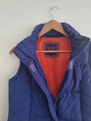 Chaleco acolchado azul